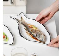 Piatto di pesce in ceramica al vapore piatto creativo Pesce Pesce Pesce