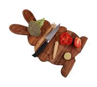 Piatto Di Snack In Legno - Vassoio Da Servire In Legno, Coniglio Piatto Di Cibo Per Vacanze | Piatto Decorativo In Legno Con Design Coniglio, Tavolo Di Servizio Cucina Per A