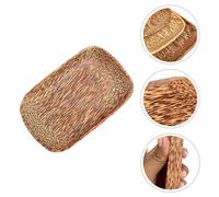 Piatto di stoccaggio in legno multifunzionale da 1 pc piatto da servizio di