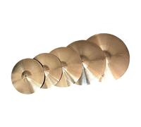 Piatto di tamburo 14" 16" 18" 20" 5 Pezzi Set Di Piatti Fatti A Mano Per Esercitazioni Piatti Oro
