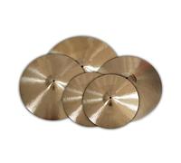 Piatto di tamburo Set Piatti Fatti A Mano 14" Hi-Hat+16" Crash+18" Crash+20" Ride Con Strumento A Percussione In Borsa Gratuita