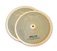Piatto di tamburo Una Coppia Di Piatti Muti Dorati Da 14 "Hi-Hat Cymbal A Basso Volume Per Percussioni