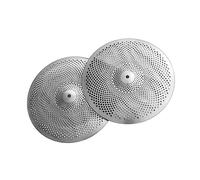 Piatto di tamburo Una Coppia Di Piatti Muti Per Piatti A Basso Volume, Piatti Charleston Da 13 Pollici In Argento Per Batteria Jazz (Color : Silver)