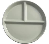 Piatto diviso in 3 sezioni e 4 colori, Piatti in ceramica da 8 pollici per alimenti Piatti per insalata Piatti per stoviglie Piatto da portata Adatto al microonde, Verde, 1 pezzo