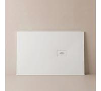 Piatto doccia 100x120 Bianco in marmoresina finitura pietra Maka