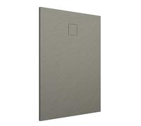 Piatto Doccia 90x120 cm Marrone Effetto Pietra Rettangolare in SMC Riducibile Samos
