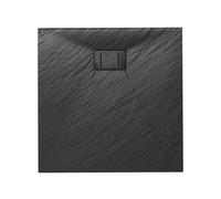 Piatto Doccia 90x90x2,6 CM Quadrato Antracite Effetto Pietra mod. Blend