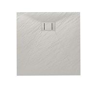 Piatto Doccia 90x90x2,6 CM Quadrato Bianco Effetto Pietra mod. Blend