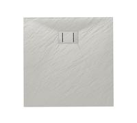 Piatto Doccia 90x90x2,6 CM Quadrato Bianco Effetto Pietra mod. Blend