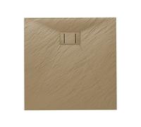 Piatto Doccia 90x90x2,6 CM Quadrato Tortora Effetto Pietra mod. Blend