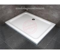Piatto Doccia in Abs Acrilico Rinforzato Con Fibre Di Vetro e Resina Poliestere (80x120 rettangolare)