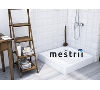 Piatto Doccia Acrilico Bianco Standard Quadrato Quadrante 16cm Con Piede di