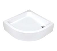 Piatto doccia acrilico semicircolare Idrostile Plus con piedini 80x80 cm bianco Bianco