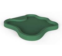 Piatto Doccia da Esterno Giardino in Polietilene HD Arkema Lake Dimensioni 107x103xh 9 cm superficie antisdrucciolo effetto pietra colore Verde verde