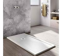 Piatto Doccia Eco Stone City 80x120 Bianco Slim H3,5cm CERAMICHEMIRANDA