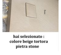 PIATTO DOCCIA IN SMC EFFETTO PIETRA H 2.6 CM CON PILETTA INCLUSA, 70-150 Tortora