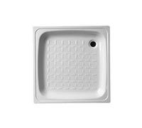 PIATTO DOCCIA IN ACCIAIO BIANCO cm 80 x 80 X H 8
