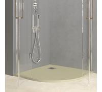 Piatto Doccia In Marmo Resina Gaia Forma Curva H 35 millimetri Ix Box Shower - CONFEZIONE: 1 pz., Colore: Sabbia, Dimensione: 90x90xH3,5 cm