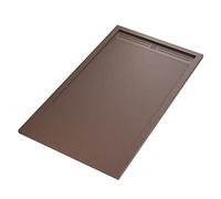 Piatto doccia in marmo resina Marrone pietra cemento GRID - 90x120