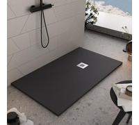Piatto Doccia in marmo resina Nero pietra cemento Star PLUS - 80x120