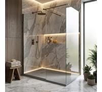 Piatto doccia in resina colore cemento 75x120 cm con griglia e piletta - Showey