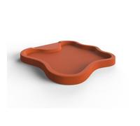 Piatto Doccia da Esterno Giardino in Polietilene HD Arkema Lake Arancio