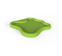 Piatto Doccia da Esterno Giardino in Polietilene HD Arkema Lake Dimensioni 107x103xh 9 cm superficie antisdrucciolo effetto pietra colore Verde Chiaro