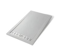 Piatto Doccia Mineral Marmo Resina Antiscivolo h 4 cm - : , CONFEZIONE: 1 pz., Misure: L140 x P80 x H4 cm, Tinta: Bianco