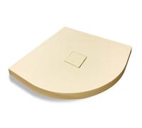 Piatto Doccia Mineral Marmo Resina Curvo Antiscivolo h4 cm - : , CONFEZIONE: 1 pz., Misure: L80 x P80 x H4 cm, Tinta: Beige