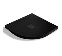 Piatto Doccia Mineral Marmo Resina Curvo Antiscivolo h4 cm - : , CONFEZIONE: 1 pz., Misure: L90 x P90 x H4 cm, Tinta: Antracite