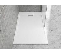 Piatto Doccia Mineralmarmo Bianco Effetto Roccia Spessore 2,3cm