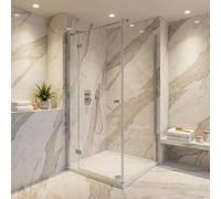 Piatto doccia quadrato 72x72 cm scarico laterale - Gemma 2 | Ceramica Dolomite