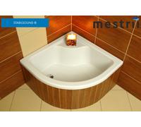 Piatto Doccia Quadrato Semicircolare Profondo Con Supporto EPS 41 Cm