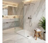 Piatto doccia rettangolare 80x100 cm in ceramica antiscivolo - Gemma 2 | Dolomite