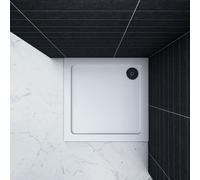 Piatto Doccia Rivestito Gel Ultra Slim Bianco Lucido Antiscivolo Antibatterico