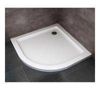 Piatto Doccia Semicircolare H5cm in ABS Rinforzato Bianco 80x80 cm