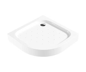 Piatto doccia semicircolare Idrostile Punk coperchio 80x80 cm bianco Bianco