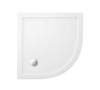 Piatto Doccia Semicircolare In Acrilico Riciclabile E Resistente Iniettato - CONFEZIONE: 1 pz., Misure: L90 x P90 x H3,5 cm