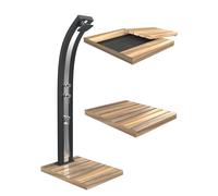 Piatto Doccia TOP Arkema design da Esterno 100x80 xh 6,5 cm -peso 13 kg in Legno di Okumè Naturale