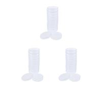Piatto e coperchio sterili 60mm della coltura del tessuto delle cellule della capsula di Petri di plastica del laboratorio, Set da 3 (trasparente), 60 mm, come descrizione