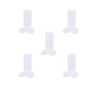 Piatto e coperchio sterili 60mm della coltura del tessuto delle cellule della capsula di Petri di plastica del laboratorio, Set da 5 (trasparente), 60 mm, come descrizione