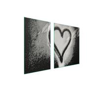 PIATTO E TAGLIERE IN VETRO 100x52 CUORE
