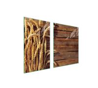 PIATTO E TAGLIERE IN VETRO 100x52 GRANO