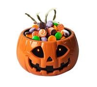 Piatto Elettrico Per Dolci Di Zucca, Supporto Elettrico Per Dolci Di Zucca, Piatto Di Dolci Di Zucca Con Mano Scheletro, Divertente Decorazione Di Natale Con Gli Occhi Illuminati