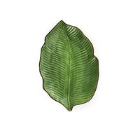 Excelsa Foliage Piatto Portata Foglia, Ceramica, Verde