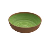 Piatto fondo in melamina set 2 pezzi Touch Mel NATURAL Ø 20,4xh5,5 cm certificato per l'uso alimentare verde verde