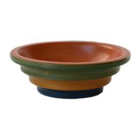 Piatto fondo Insalatiera, Biscottiera, porta caramelle ARENA 18xh6 cm interno colorato Arancio esterno 6 colori arancio