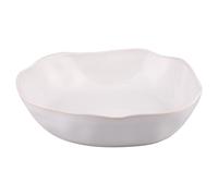 Piatto fondo ovale 20,5x18,5x5 cm in gres, bianco, The Market