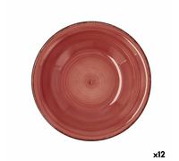 E_0002_S2709892 Quid Piatto Fondo Quid Vita Ceramica Rosso (ø 21,5 cm) (12 Unità