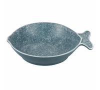 Piatto fondo singolo in ceramica Ø24 cm, stile coastal, turchese, Paros